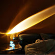 Crystal Pebble Chrome Table Lamp