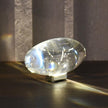Crystal Pebble Chrome Table Lamp