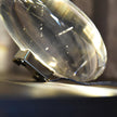 Crystal Pebble Chrome Table Lamp