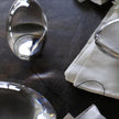 Crystal Pebble Chrome Table Lamp