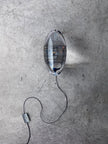 Crystal Pebble Chrome Table Lamp