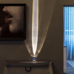 Crystal Pebble Chrome Table Lamp
