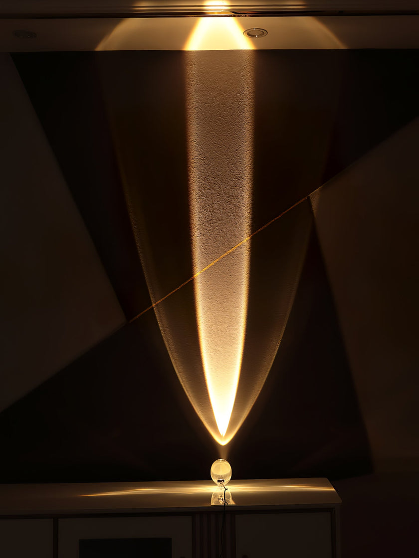 Crystal Pebble Chrome Table Lamp