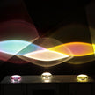 Crystal Pebble Chrome Table Lamp