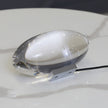 Crystal Pebble Chrome Table Lamp