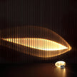 Crystal Pebble Chrome Table Lamp