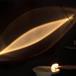 Crystal Pebble Chrome Table Lamp