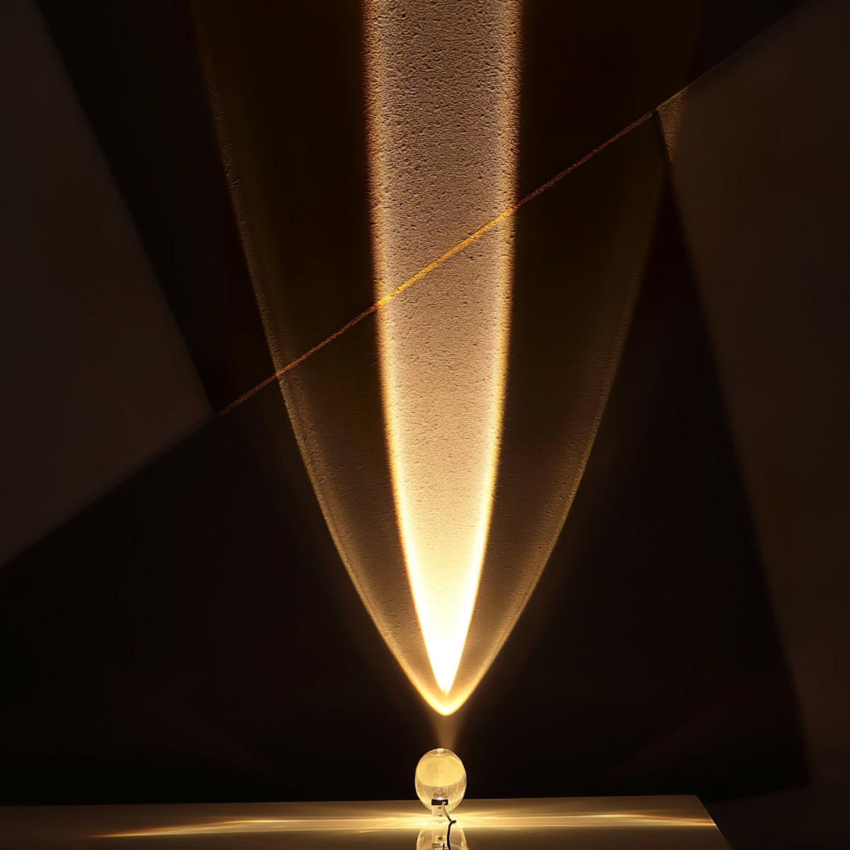 Crystal Pebble Chrome Table Lamp