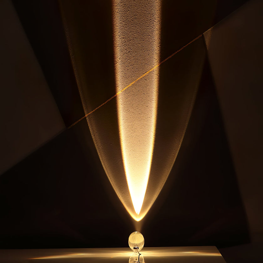 Crystal Pebble Chrome Table Lamp