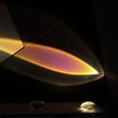 Crystal Pebble Chrome Table Lamp