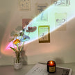 Crystal Pebble Chrome Table Lamp