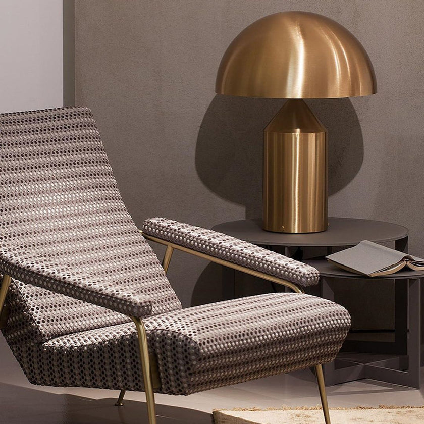 Copper Modern Geometric Metal Table Lamp