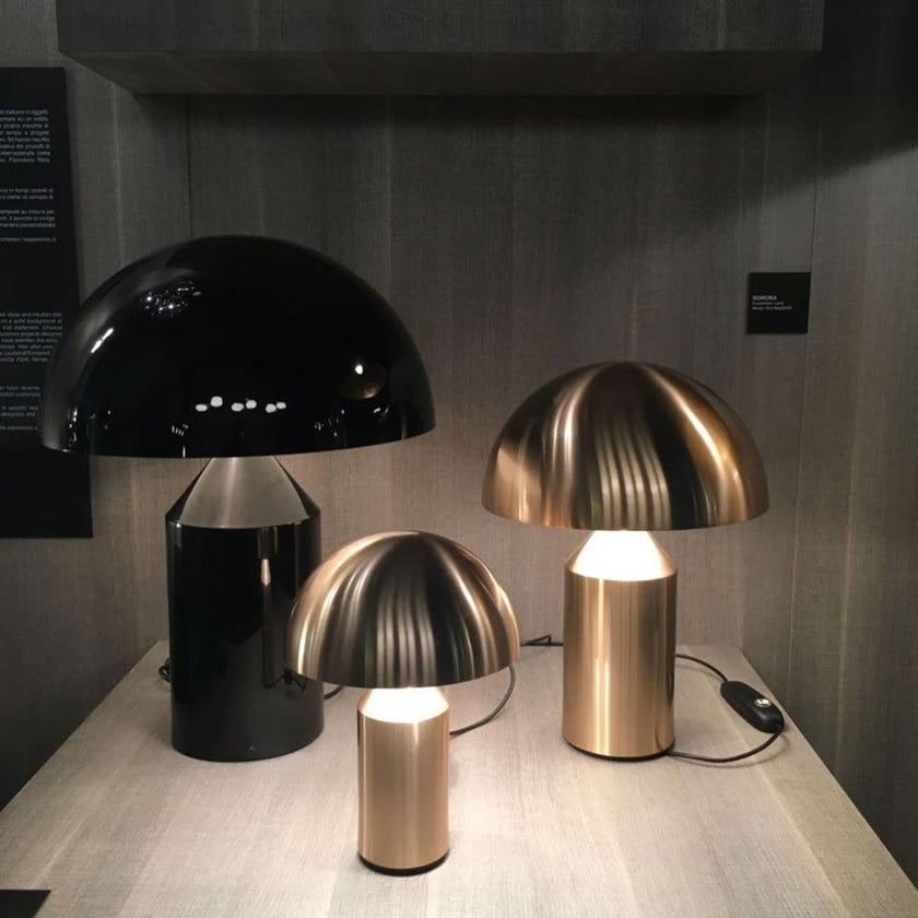 Copper Modern Geometric Metal Table Lamp