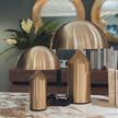 Copper Modern Geometric Metal Table Lamp