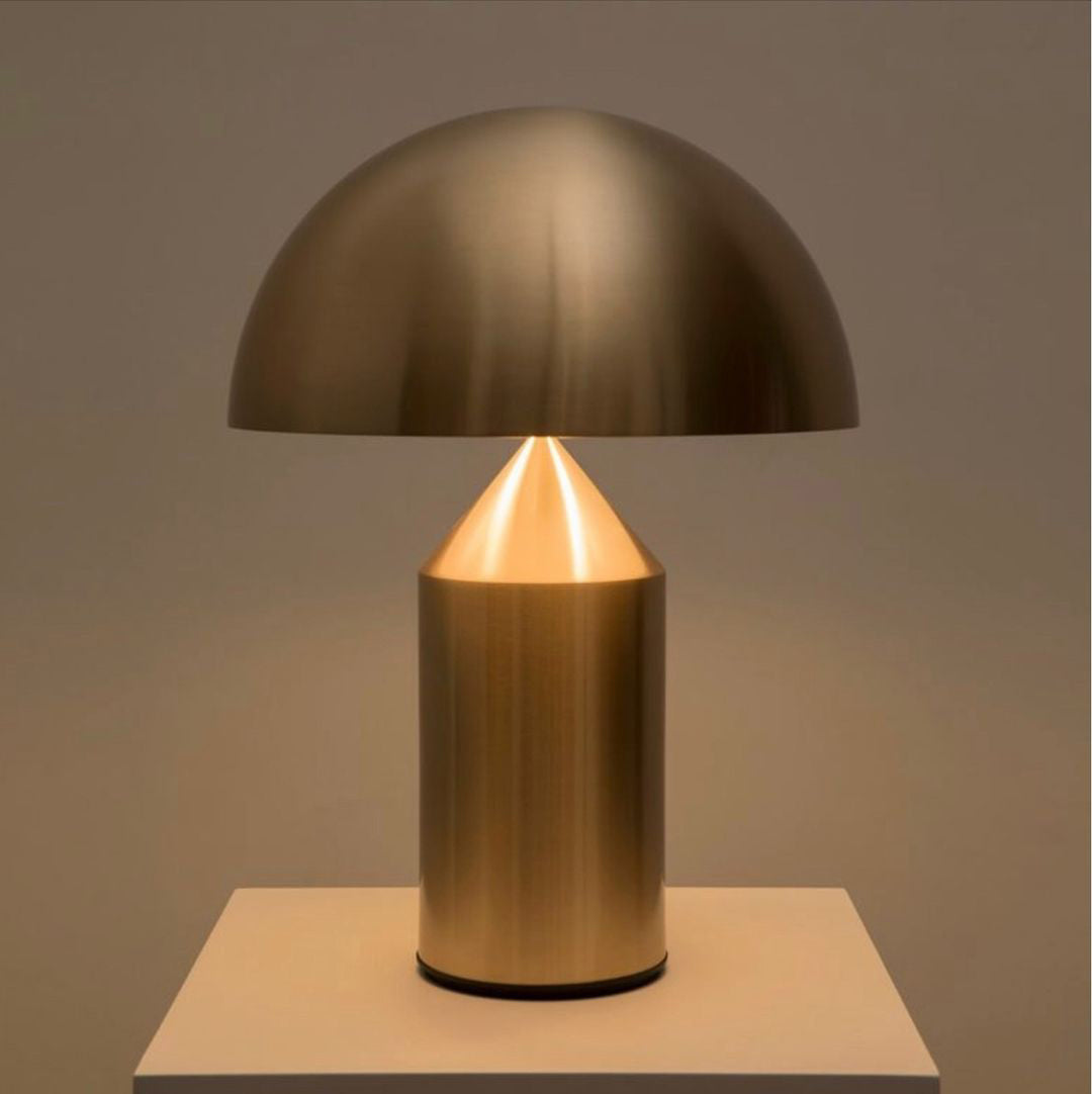 Copper Modern Geometric Metal Table Lamp