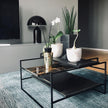 Copper Modern Geometric Metal Table Lamp