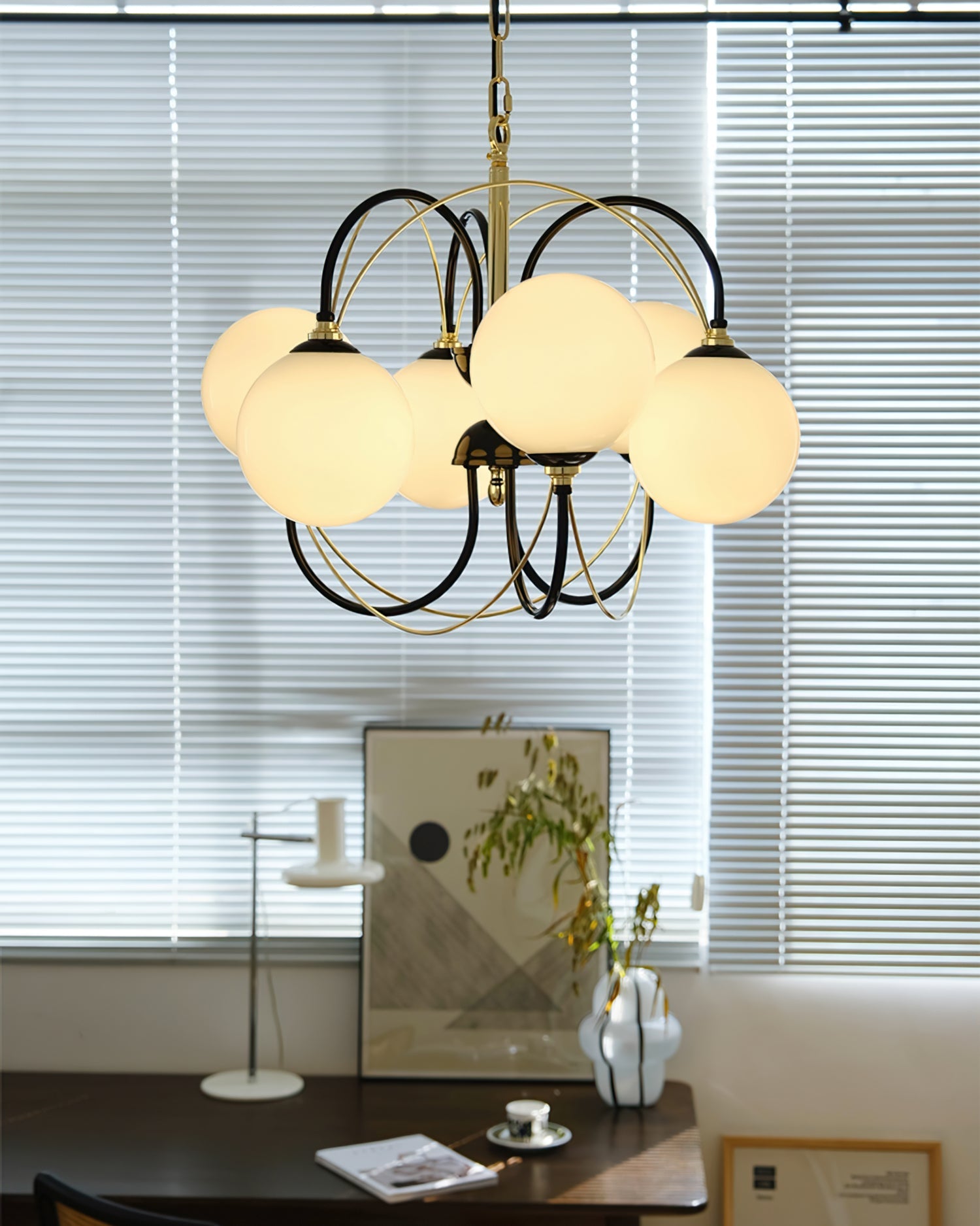 Calvrane Metal Sputnik Chandelier