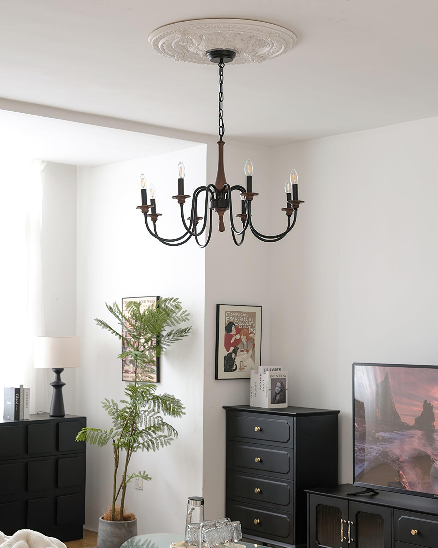 Calvrane Metal Modern Chandelier