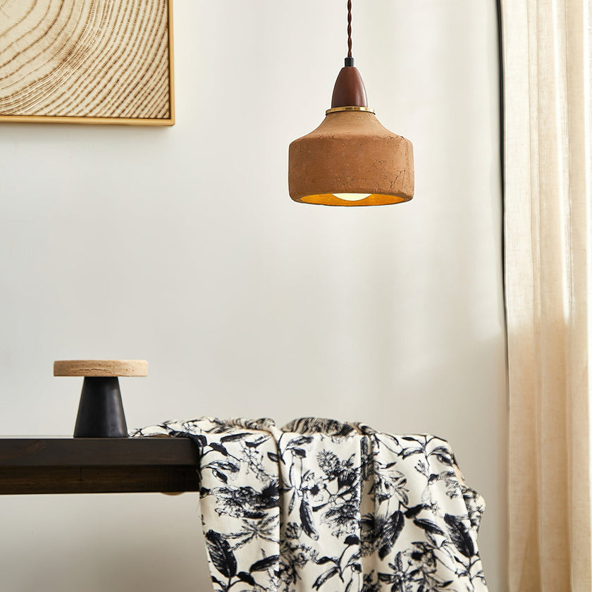 Calvrane Walnut Wood Minimalist Pendant Light