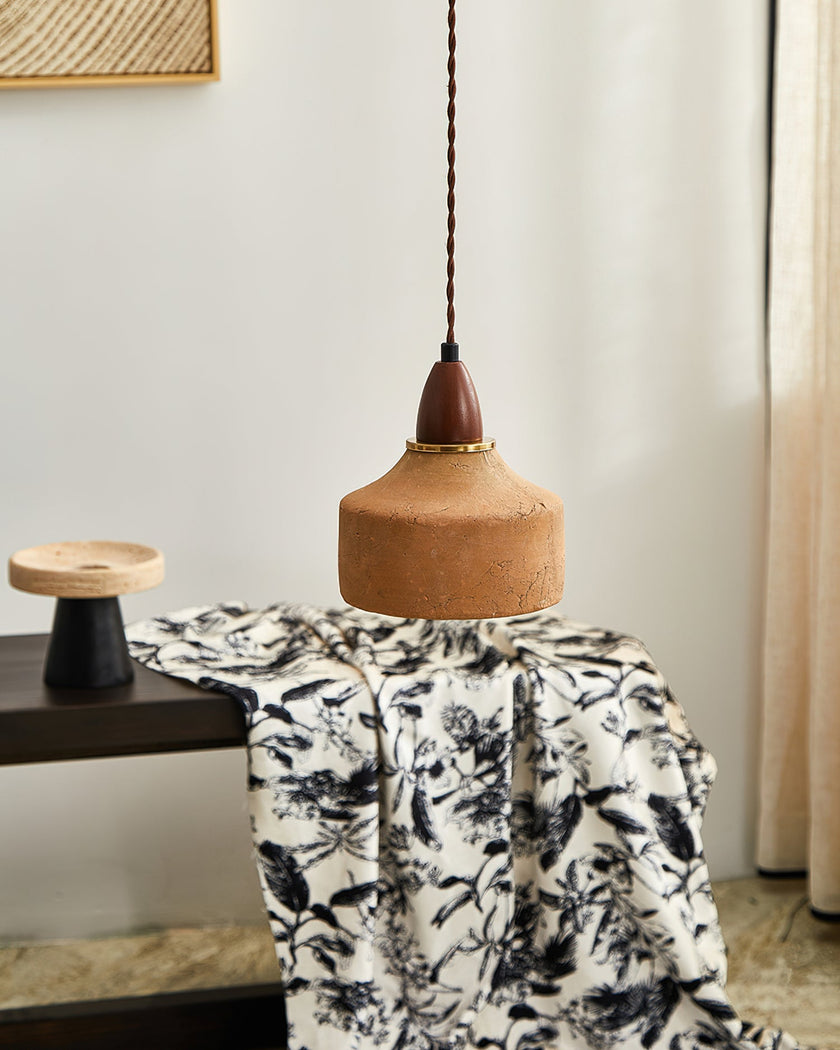 Calvrane Walnut Wood Minimalist Pendant Light