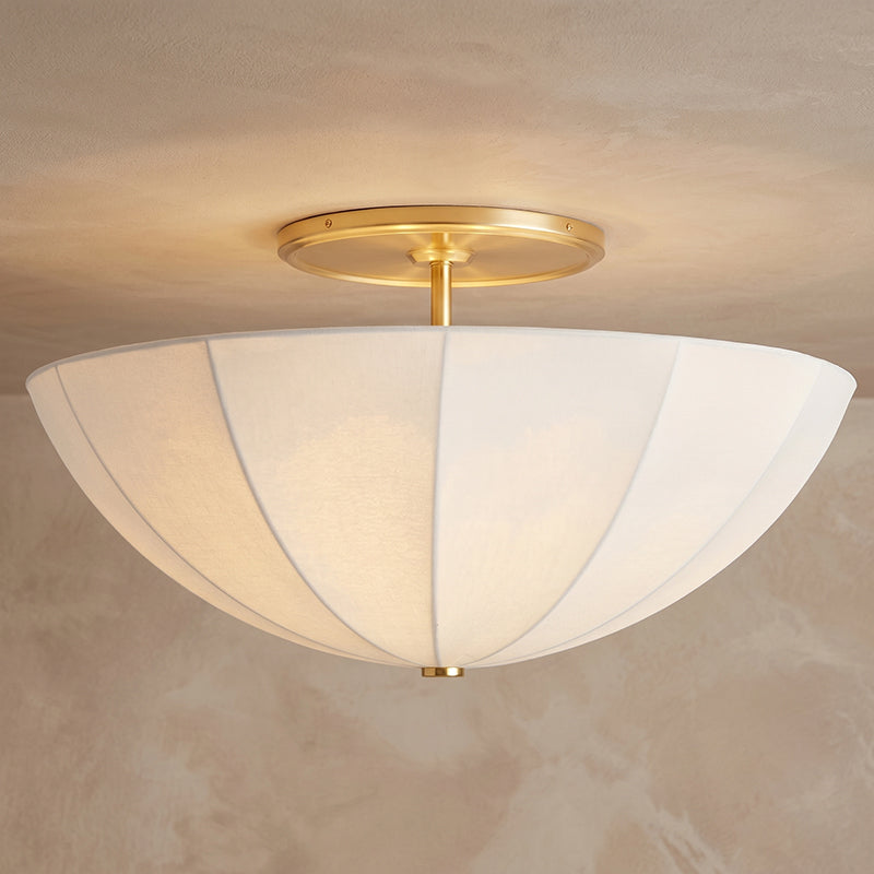 Calvrane Fabric Semi-Flush Mount