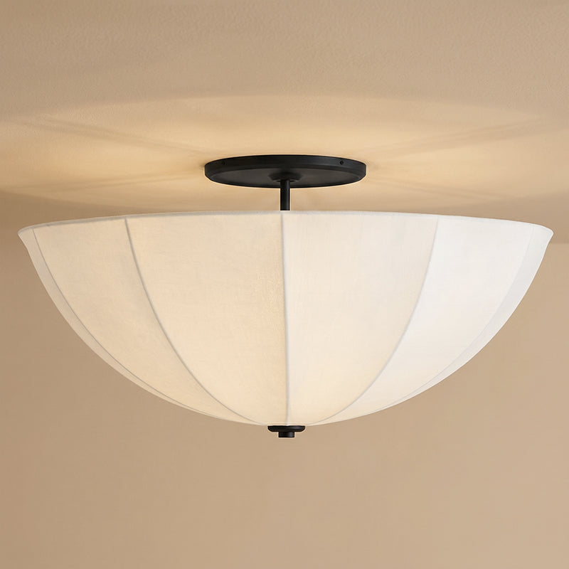 Calvrane Fabric Semi-Flush Mount