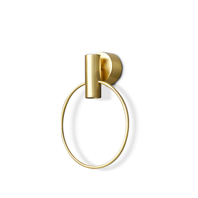 Calvrane Brass Round Wall Sconce