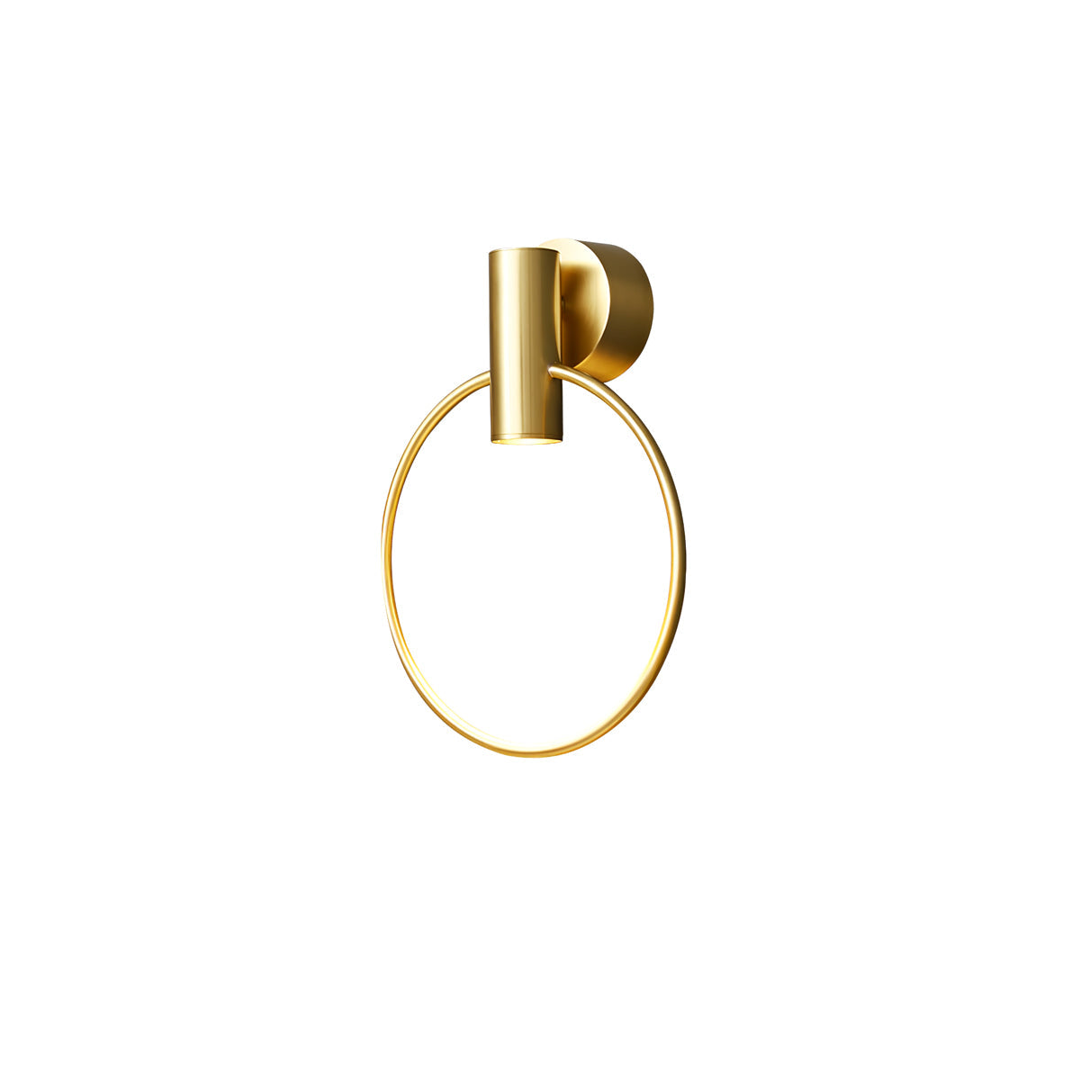 Calvrane Brass Round Wall Sconce