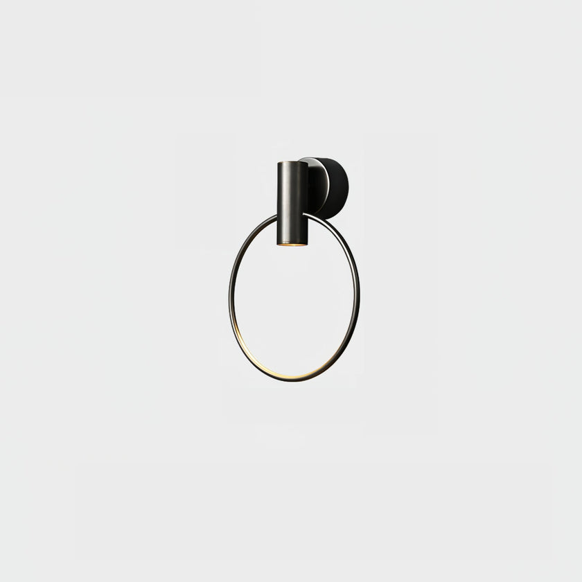 Calvrane Brass Round Wall Sconce