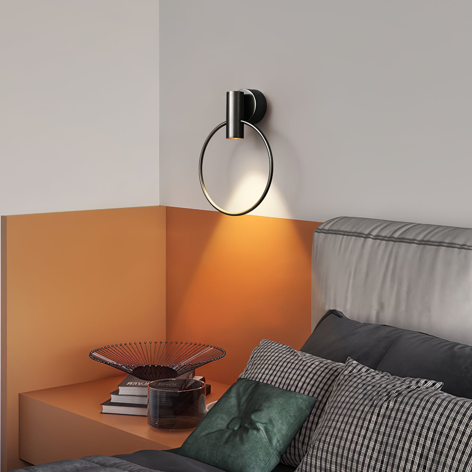 Calvrane Brass Round Wall Sconce