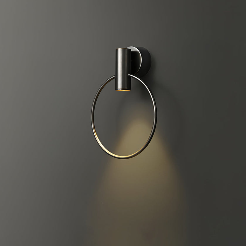 Calvrane Brass Round Wall Sconce