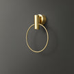 Calvrane Brass Round Wall Sconce