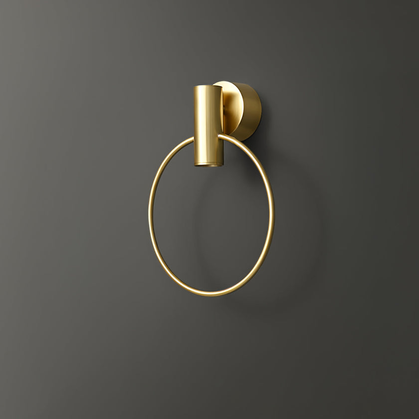 Calvrane Brass Round Wall Sconce