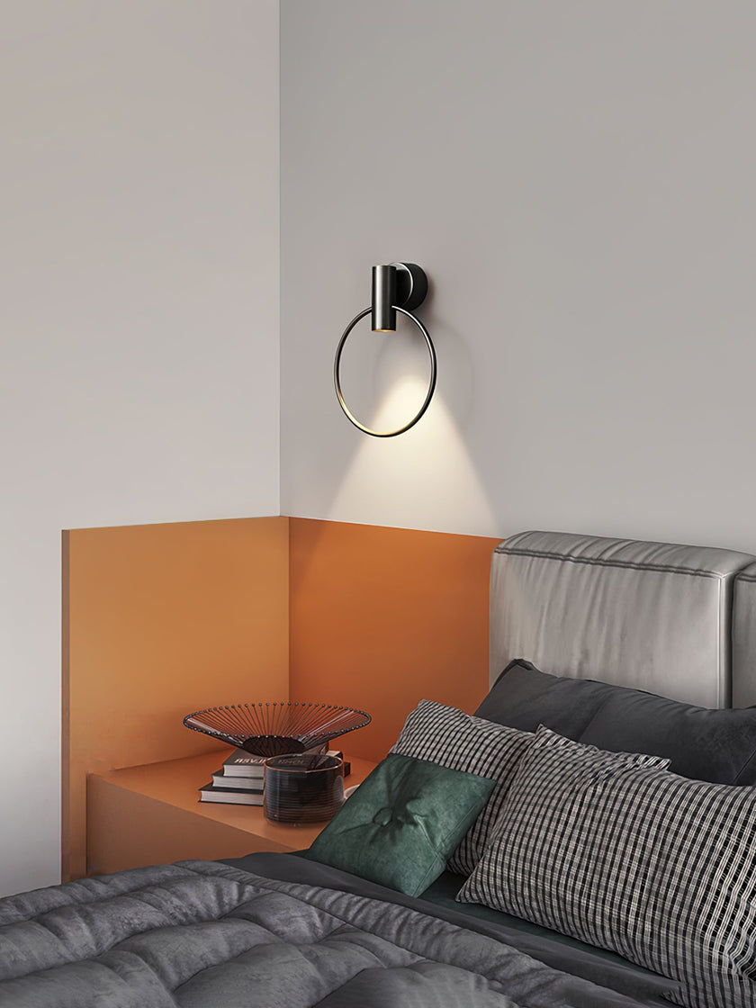 Calvrane Brass Round Wall Sconce
