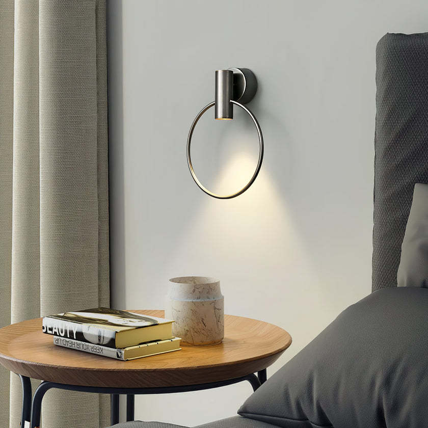 Calvrane Brass Round Wall Sconce