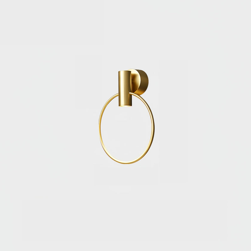 Calvrane Brass Round Wall Sconce