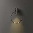 Calvrane Brass Round Wall Sconce