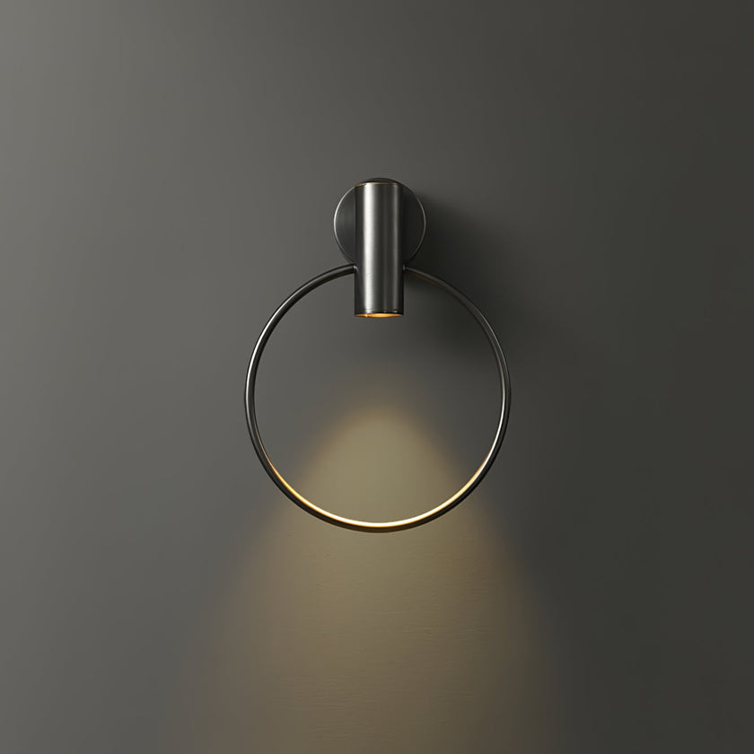 Calvrane Brass Round Wall Sconce