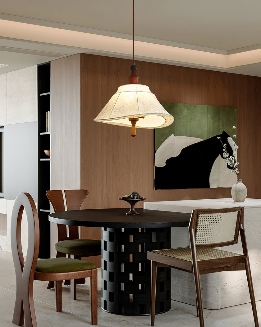 Calvrane Fabric Lantern Pendant Light