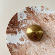 Calvrane Red Marble Round Wall Lamp
