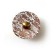 Calvrane Red Marble Round Wall Lamp