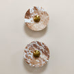Calvrane Red Marble Round Wall Lamp