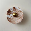 Calvrane Red Marble Round Wall Lamp
