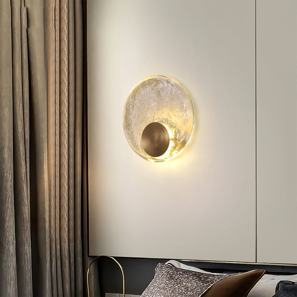Calvrane Brass Crystal Wall Sconce