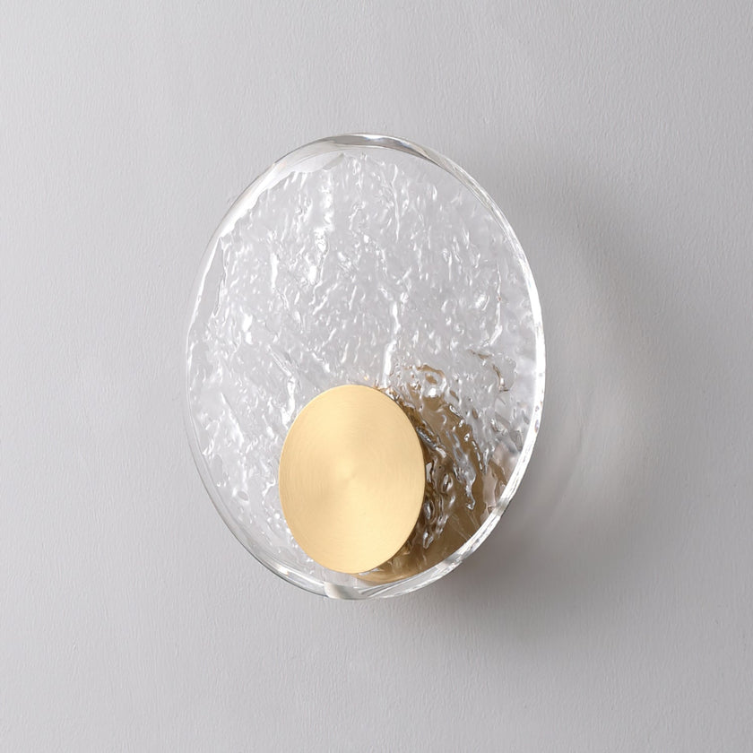 Calvrane Brass Crystal Wall Sconce