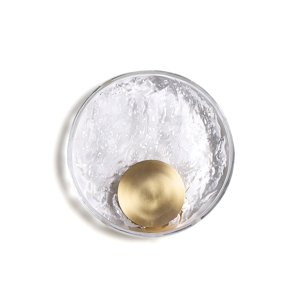 Calvrane Brass Crystal Wall Sconce