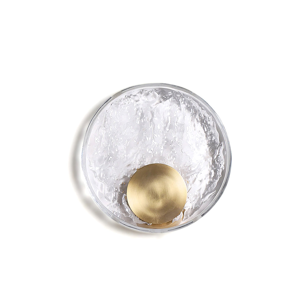 Calvrane Brass Crystal Wall Sconce