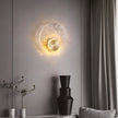 Calvrane Brass Crystal Wall Sconce