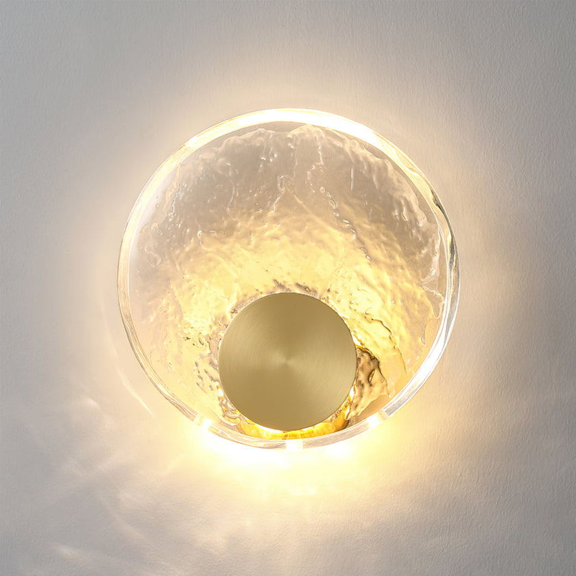 Calvrane Brass Crystal Wall Sconce