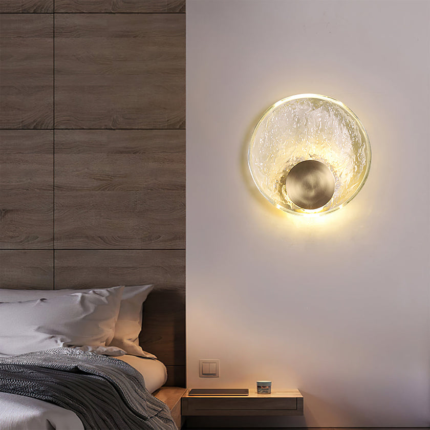Calvrane Brass Crystal Wall Sconce